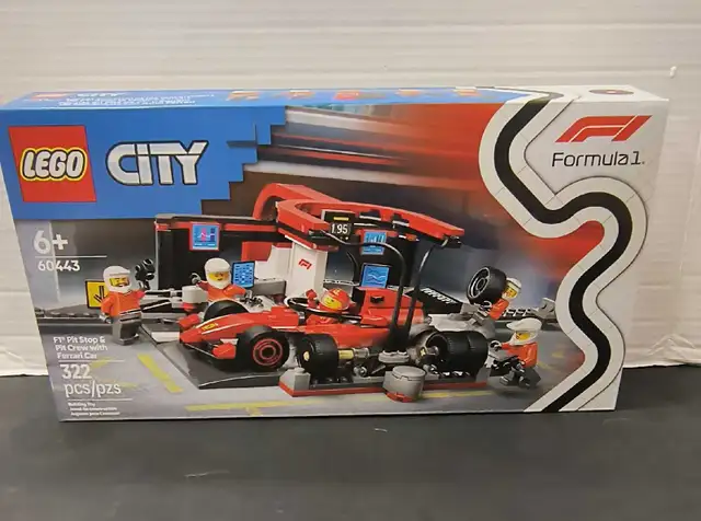 LEGO CITY F1 PIT STOP & PIT CREW WITH FERRARI CAR 60443