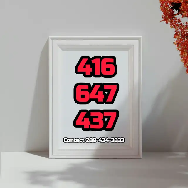 416/647/437 Phone Numbers Memorable Vip Phone Numbers