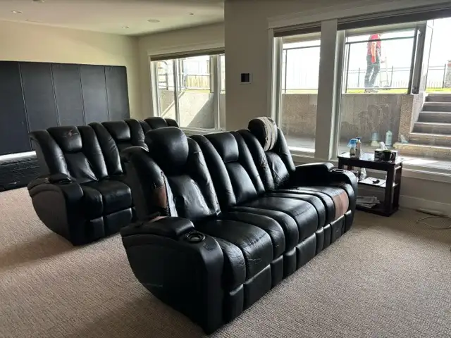 Theatre Seating - Two 3 person couches - $500 each/both for $900