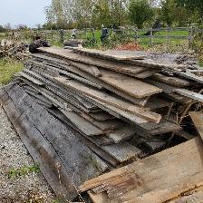 Wood Boards, Wood Posts and Metal Shelving Units