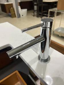Chrome bathroom faucet
