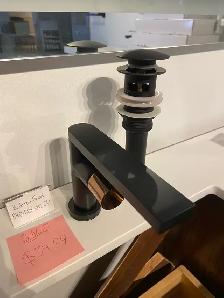 Black bathroom faucet- includes pop up drain - Photo 2