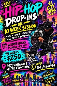cours de danse Hip-Hop/Hip-Hop Dance classes