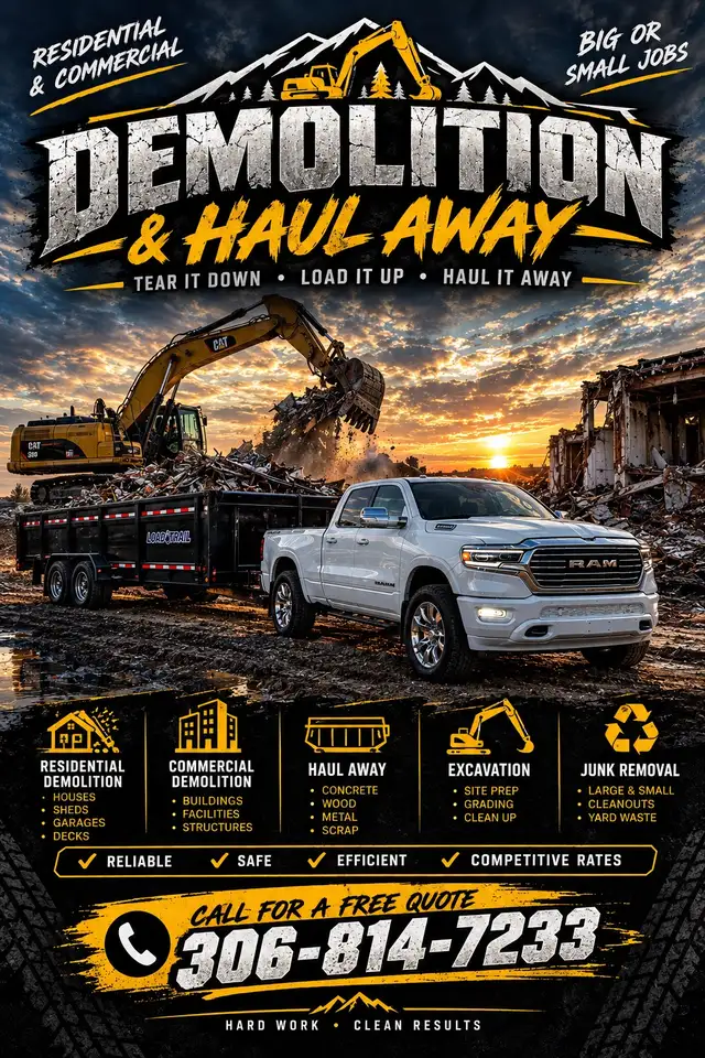 demolition & haul away