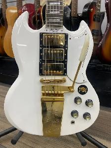 Epiphone Les Paul Custom White 1963 Guitar - Photo 3