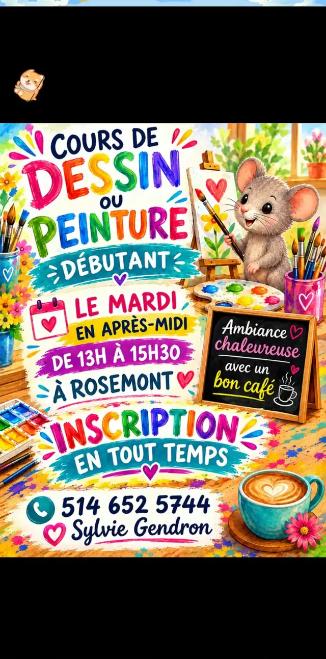 Cours d'arts visuels : DESSIN , PEINTURE