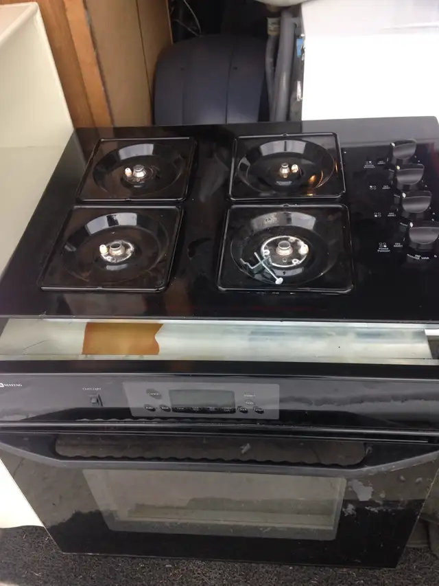 Gas counter top stove.