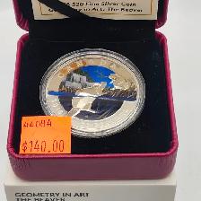 2016 $20 Fine Silver Coin - Geometry in Art: Beaver (#44084) - Photo 2