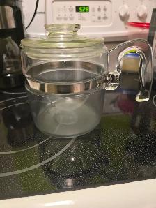 Vintage Pyrex Glass Percolator Coffee Pot — 6 Cup