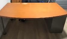 ~Solid Wood & Metal Desk Set w/ Metal Filing Cabinet & Bookcase~ - Photo 2