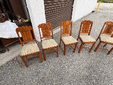 Free delivery set of 6 Art Deco Style Dining Chairs - Photo 2