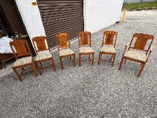 Free delivery set of 6 Art Deco Style Dining Chairs - Photo 3
