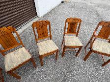 Free delivery set of 6 Art Deco Style Dining Chairs - Photo 5