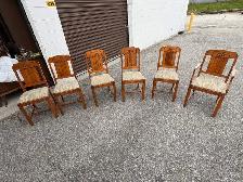 Free delivery set of 6 Art Deco Style Dining Chairs - Photo 7