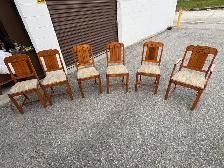 Free delivery set of 6 Art Deco Style Dining Chairs - Photo 8