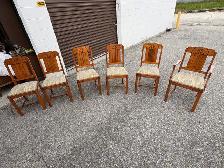 Free delivery set of 6 Art Deco Style Dining Chairs - Photo 9