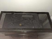 2 Glass Reptile Tanks, 1 Stand, in Good Condition w/ Accessories - Photo 3