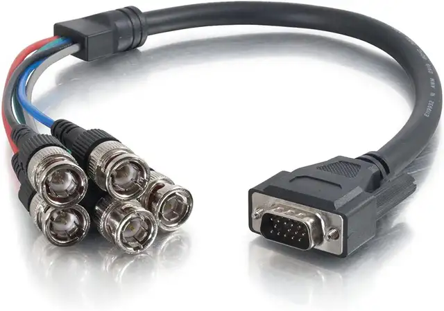VGA Male to RGB (5-BNC male) Video Adapter