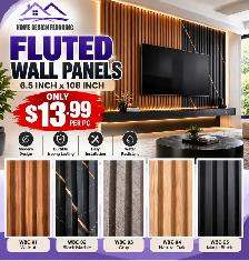 Fluted Wall Panels 6.5 inch x 108 inch sale $13.99 per pc