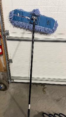 Deluxe Dust Broom Mop Kit - 24', Blue