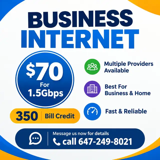 Business Internet Plans Up to 1.5 Gbps