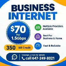 Business Internet Plans Up to 1.5 Gbps