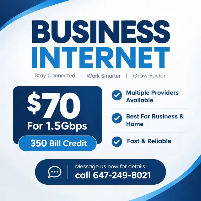 Business Internet Starting at $70