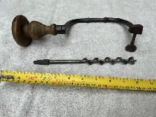 Antique 19th Century Hand Bit Brace Drill  ! - Photo 2
