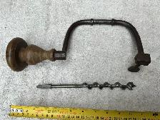Antique 19th Century Hand Bit Brace Drill  ! - Photo 3