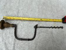 Antique 19th Century Hand Bit Brace Drill  ! - Photo 5