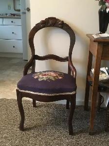 Vintage Floral Accent Chair