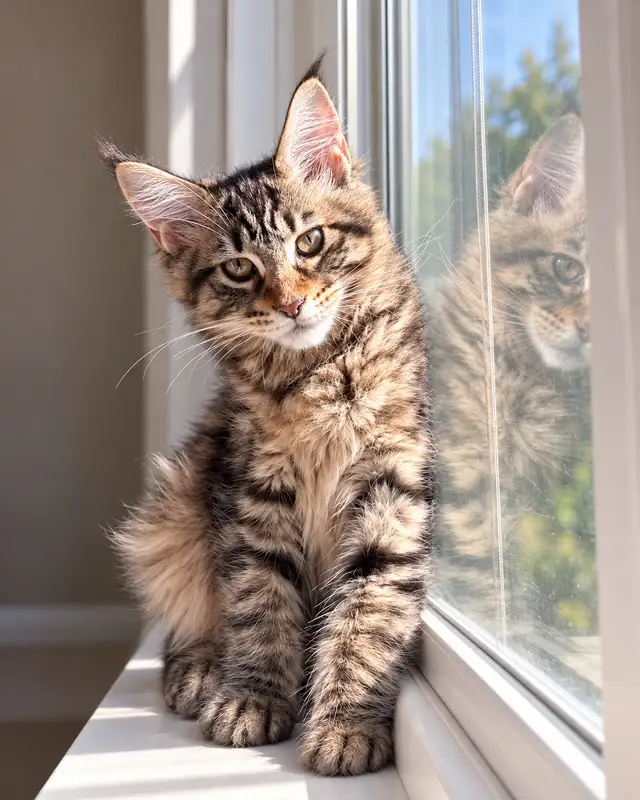 chaton Maine coon