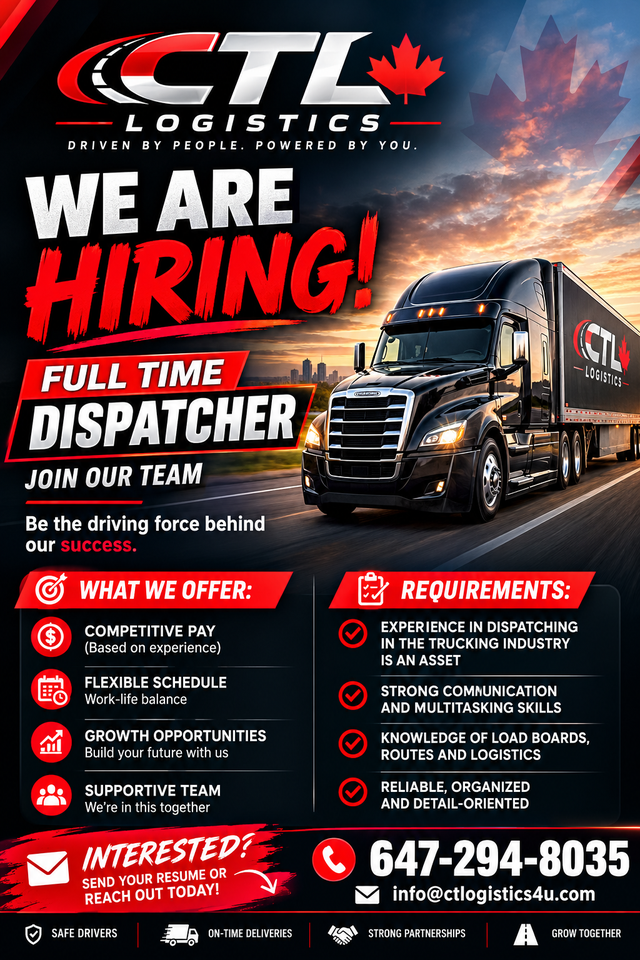 Hiring Dispatchers Fulltime/Part time