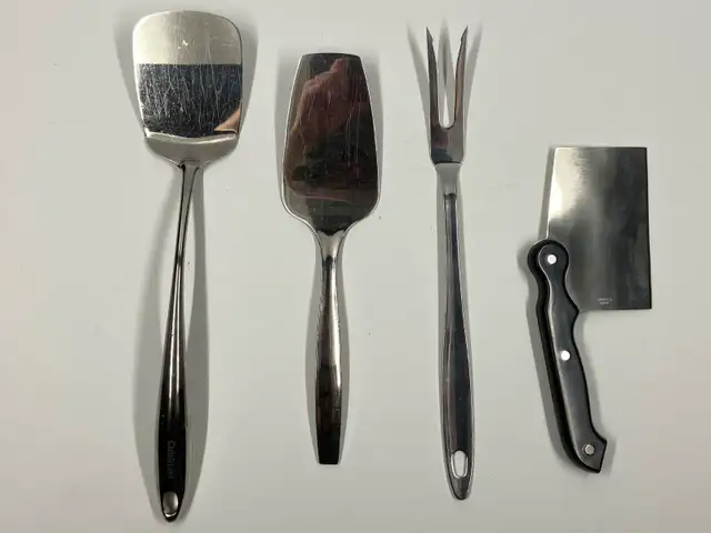 Kitchen Utensils, Spatulas, Serving Fork, Chopping Knife
