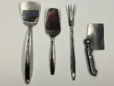 Kitchen Utensils, Spatulas, Serving Fork, Chopping Knife