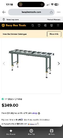 Busy Bee ROLLER STAND WITH 9 ROLLERS