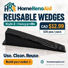 Tile Leveling Clips & Reusable Wedges - 1.5/2/3 mm - $9.99/100 - Photo 2