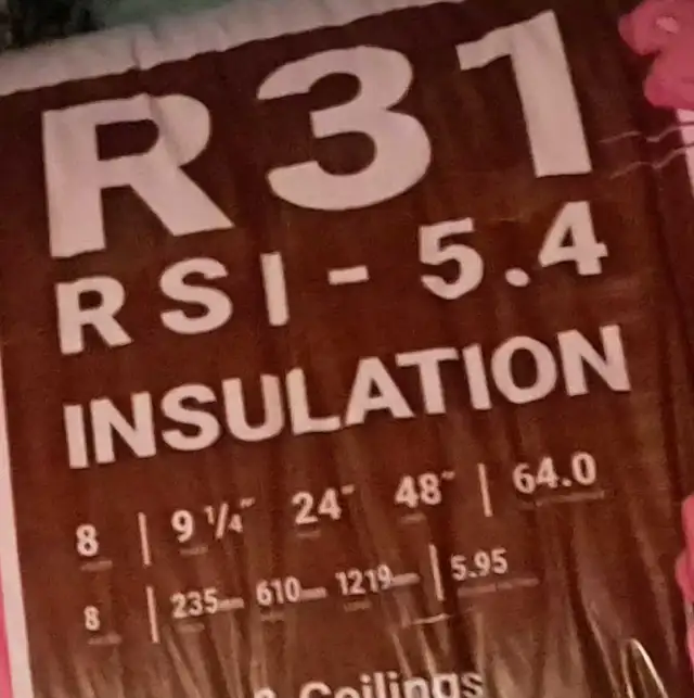 R 31 insolation