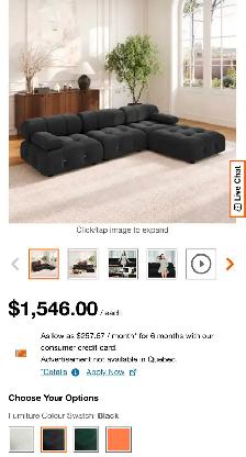 Brand New Modern Modular Cloud Sofa with Chaise Special $899 - Photo 6