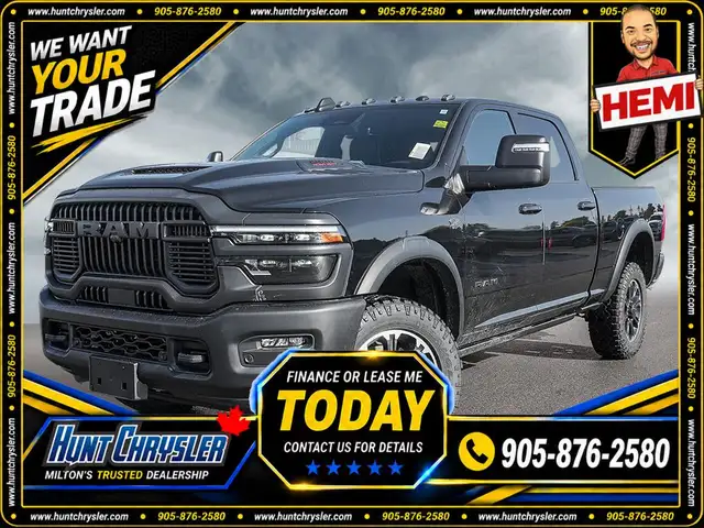 2027 RAM 2500 REBEL | 14.4' SCR | PWR SUN | HK AUDIO | SUN | BSM
