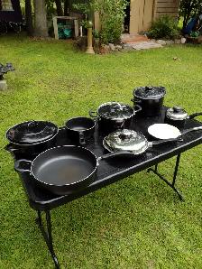 Your choice 3 lots of Kitchen pots pans 30.00 each lot