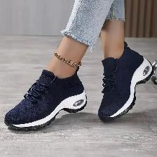 NovaKnit Waterproof Mid Heel Platform Shoes