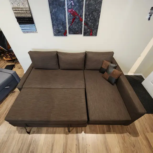 Used (Good Condition) Brown IKEA sofa bed    FREE DELIVERY