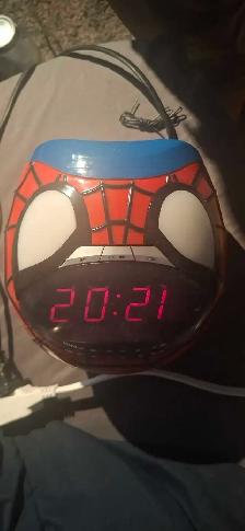 2006 Original Spiderman Alarm Radio Clock - Photo 2