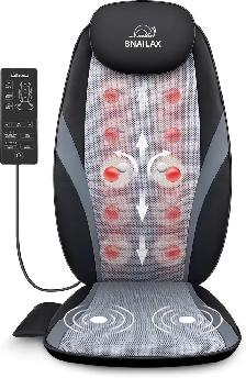 Snailax Shiatsu Back Massager with Heat – Black only 60$