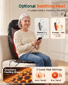 Snailax Shiatsu Back Massager with Heat – Black only 60$ - Photo 4