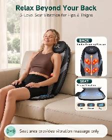 Snailax Shiatsu Back Massager with Heat – Black only 60$ - Photo 5