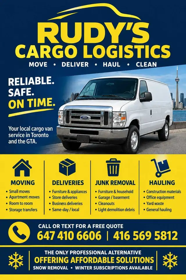 Rudy's Junk Removal Moving and Local Logistics.