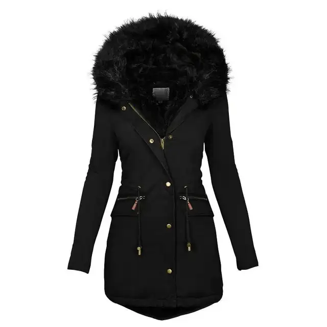 Aurelia Women Plush Hooded Parka