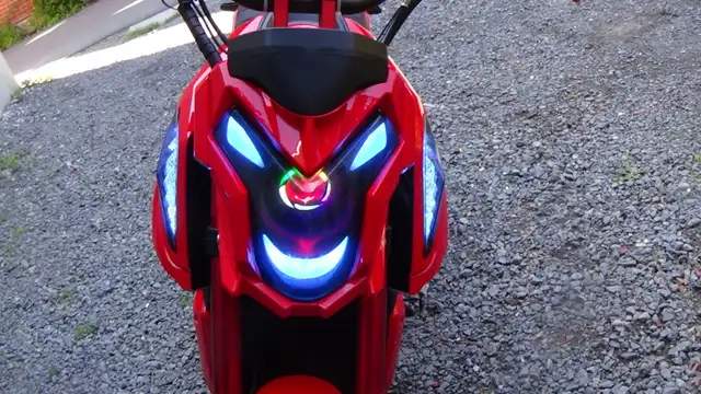 Electric Red Sports Bike